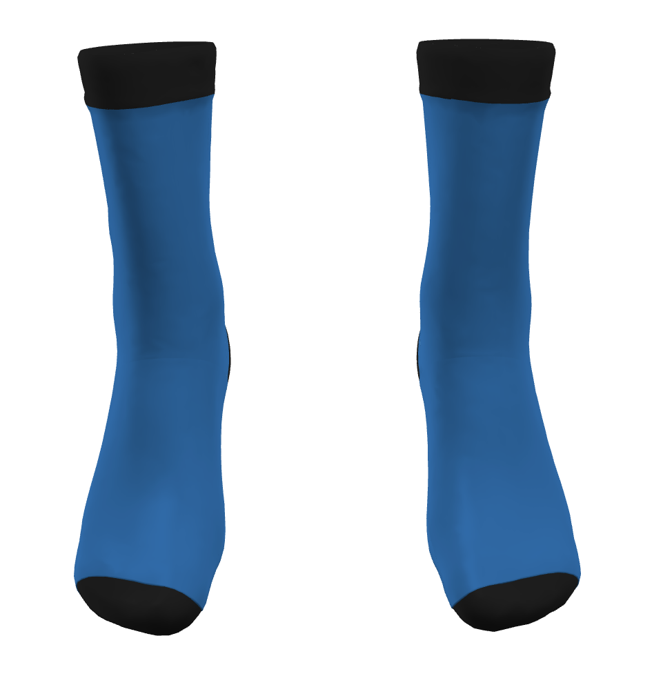 Mid calf socks with cuff
